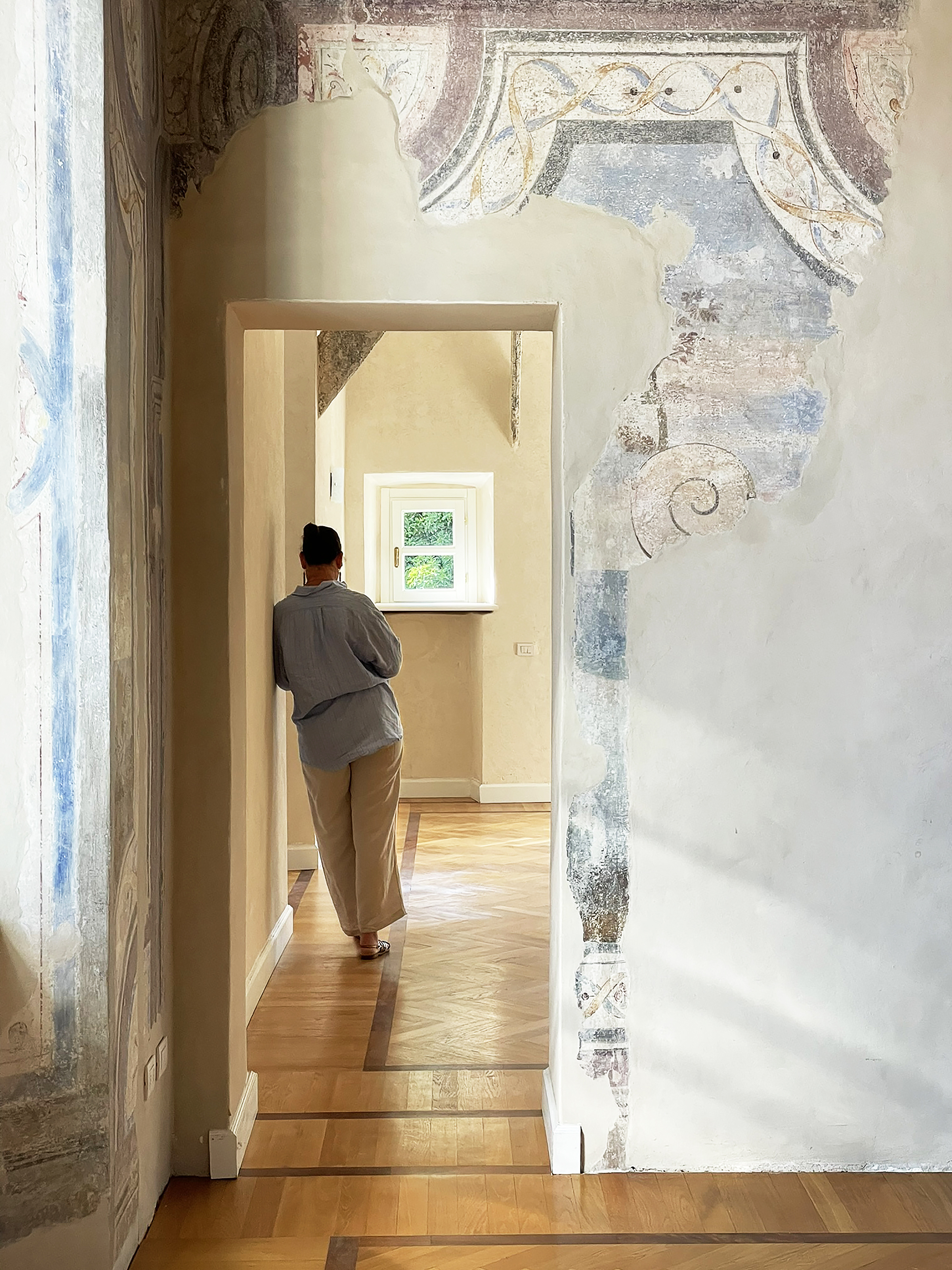 Palazzo interior with embroidery table